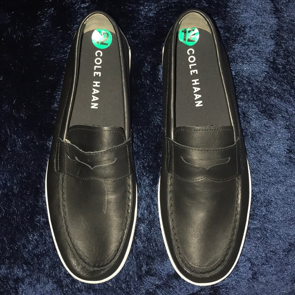 New Cole Haan Hyannis Penny Loafer Black Leather